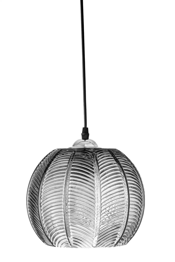 Bloomingville Hängeleuchte Adar aus Glas in Grau und Silber im skandinavischen Design - Bild 1