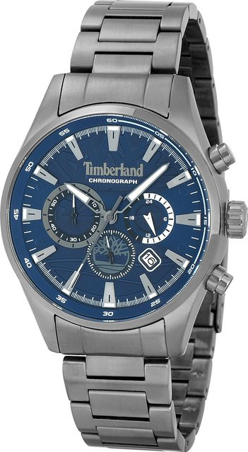 Timberland Chronograph, Quarz, Edelstahl, Blau, 46 mm, Herren - Bild 1