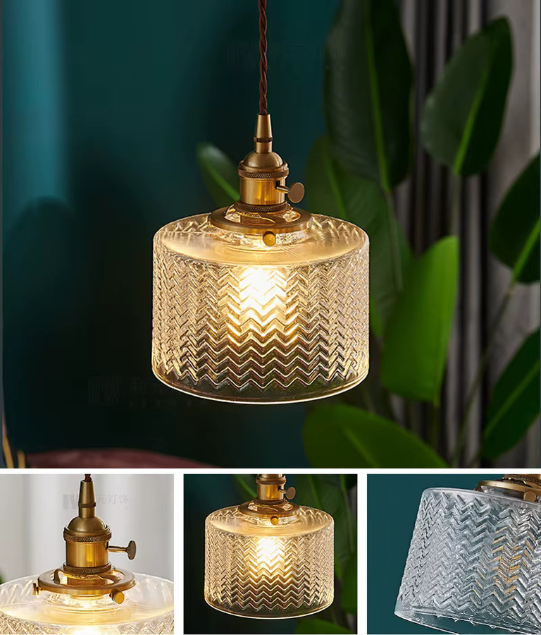 Ramalho LED Pendelleuchte aus Kupfer und Glas in Grün im nordischen Design - Bild 3