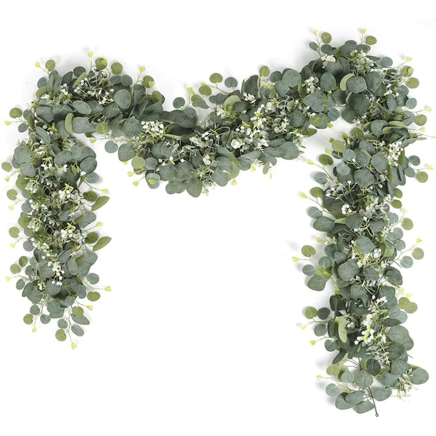 Künstliche Pflanzen Set in Grün und Lila zur Dekoration für Garten, Hochzeit oder Zuhause als Hängepflanze - Bild 7