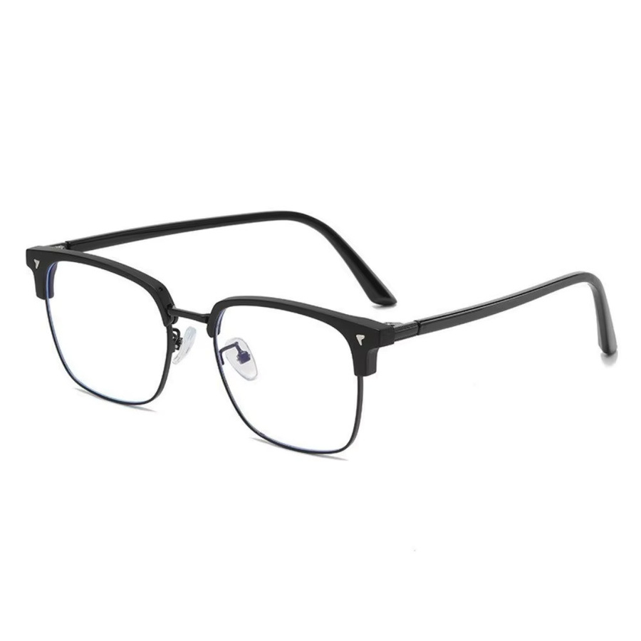 DIXSG Computerbrille, Vollrand, Square, Metall, Schwarz, Unisex - Bild 4