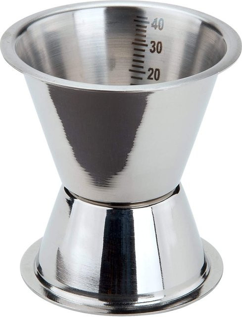 Fackelmann Cocktail Messbecher aus Edelstahl in Silber mit 60 ml Füllmenge - Bild 1