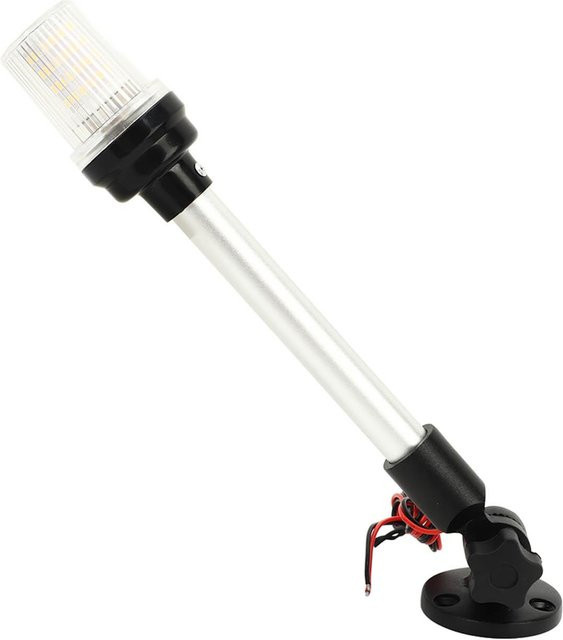 CosyHome Boot Heck Licht LED Warmweiß, 12 Zoll, IP66 Wasserdicht, 180 Grad Einstellbar, Weiß - Bild 1