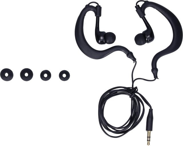 Igeteck Schwimmkopfhörer In-Ear mit 3,5-mm-Stecker in Schwarz inklusive Ersatz-Ohrstöpseln - Bild 1
