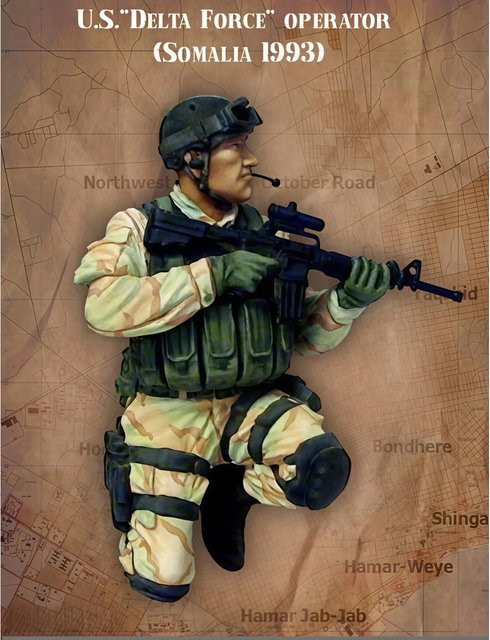 GK Amerikanischer Soldat, Resin-Soldatenmodell, unmontierter und unbemalter Bausatz - Bild 1