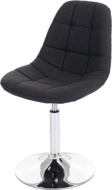 MCW Esszimmerstuhl A60 Drehstuhl im Retro 50er Jahre Design, Stoff Dunkelgrau mit Chromfuß - Bild 1