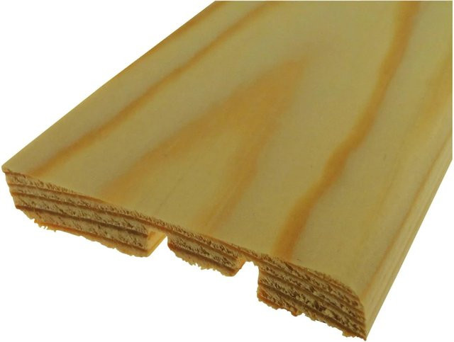 Döllken Profiles Sockelleiste aus Kiefer Holz in Braun, Höhe: 5,8 cm, Tiefe: 1 cm, Länge: 240 cm - Bild 1