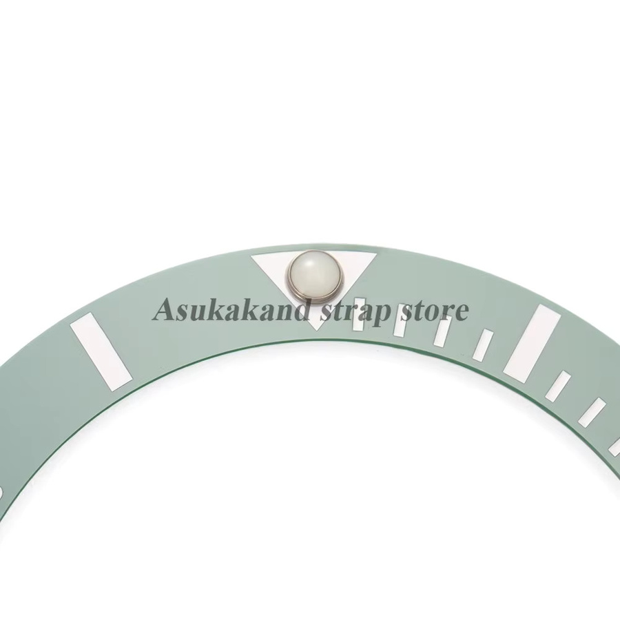 Uhrenlünetteneinsatz Perle, Edelstahl, Weiß, Unisex - Bild 4