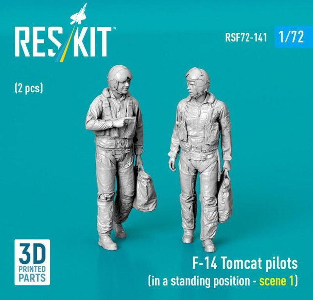 ResKit Models F-14 Tomcat Pilots, Einzelfigur, 2-teiliges Set, 1:72 - Bild 1