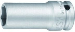 ASW Kraftschraubereinsatz 1/2 Zoll, SW 24 mm, 6 KT, lange Ausführung aus Sonderstahl, Silber/Grau, Länge: 7,8 cm - Bild 1