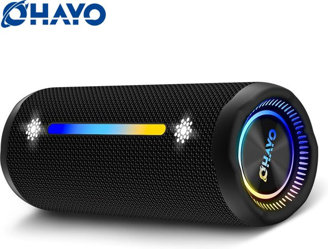 OHAYO Bluetooth-Lautsprecher 35W mit Super Bass, IPX7 Wasserdicht, Tragbarer Outdoor-Lautsprecher in Schwarz - Bild 1
