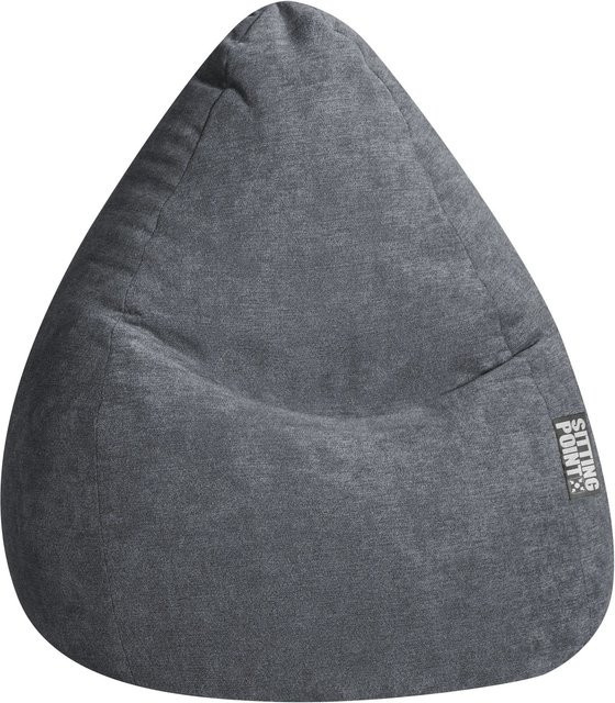 Sitting Point Sitzsack Alfa XXL in Anthrazit mit abnehmbarem Bezug und EPS-Perlenfüllung - Bild 1