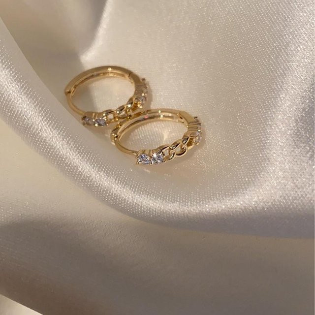Lucky Star Jewelry Ohrringe, Zirkonia, Gold, Messing, Damen - Bild 1