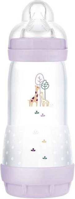 MAM Easy Start Anti-Kolik-Flasche mit breitem Flaschenhals für 4+ Monate, lila-weiß, 320 ml - Bild 1