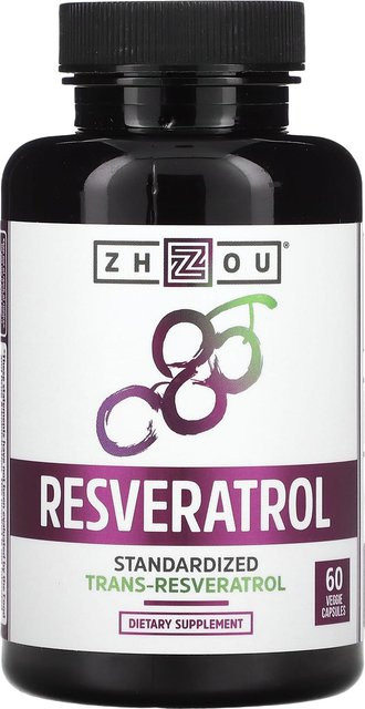 Zhou Nutrition Resveratrol, 60 Veggie-Kapseln - Bild 1
