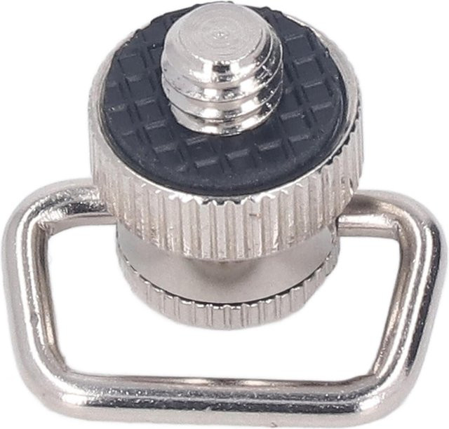 Andoer D-Ring Kamera Schraubhalterung mit Schnellverschluss aus vernickeltem Eisen und 1/4 Zoll Riemenschraube in Silber - Bild 1