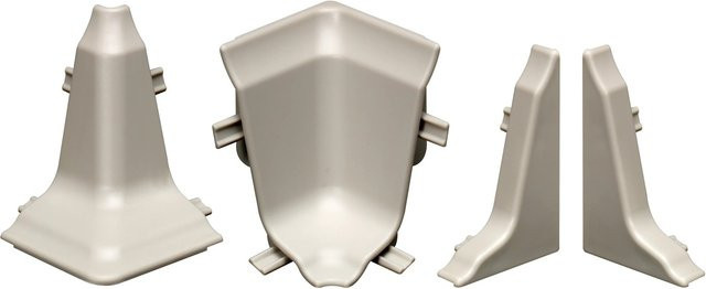 Döllken Profiles Wandabschlussleiste Classic Zubehörset mit Clips in Silbergrau, 17 cm - Bild 1