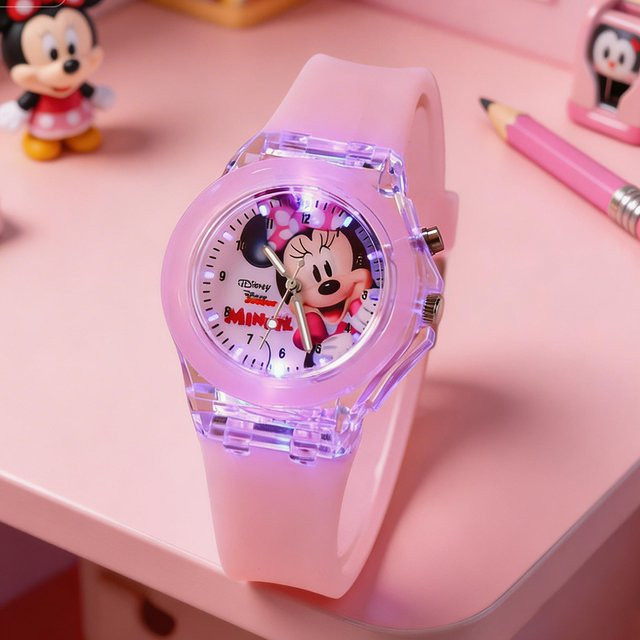 Disney Kinderuhr, Quarzuhr, Silikonarmband, Blau, Bunt, Mädchen - Bild 1