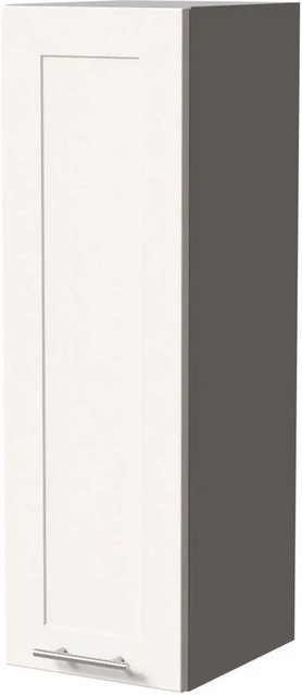 Feldmann-Wohnen Hängeschrank Oslo W4/30 in Grau und Weiß Matt, B/T/H: 30 x 32,5 x 96 cm - Bild 1