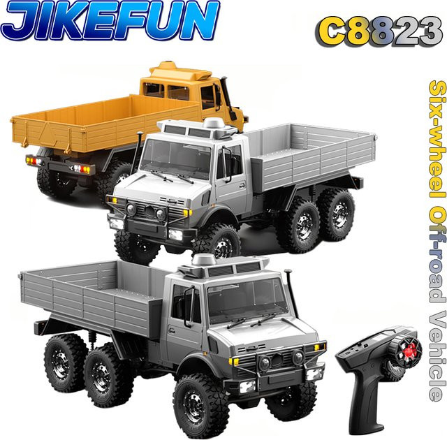 JIKEFUN RC Auto 6WD Off-road, Fernbedienung Fahrzeug, 1:18, High Speed Crawler - Bild 1