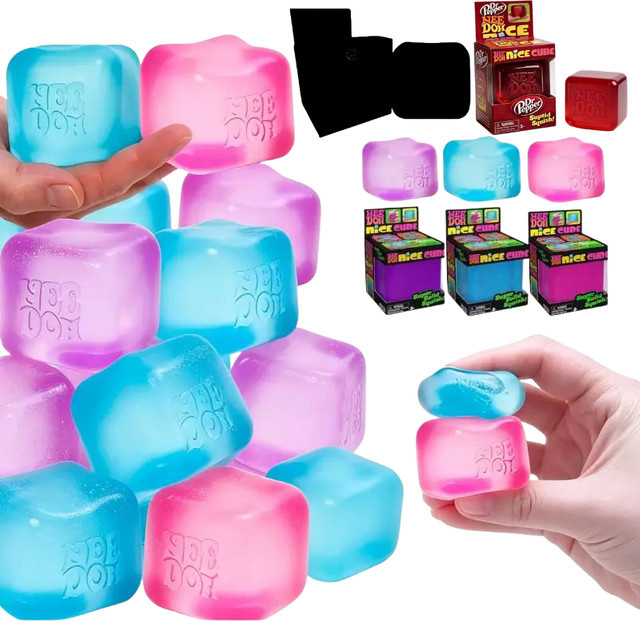 Schylling Nee doh Nice Cube, Sensorisches Quetschspielzeug, Blind Box - Bild 1