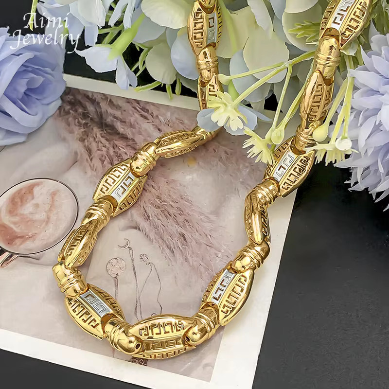 HIPUNK Halskette, 18 Karat vergoldet, Gold, 60,96 cm, Herren - Bild 2
