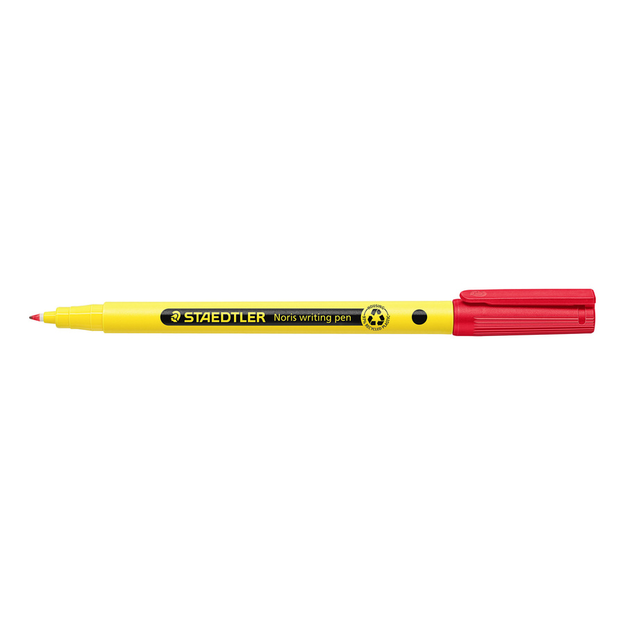 Staedtler Noris Fineliner 307 mit roter Tinte und 0,6 mm Strichbreite - Bild 3