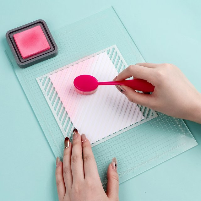 Klare Photopolymer-Klebematte im A4-Format für Schablonenstempel und zum Positionieren, wiederverwendbare Anti-Rutsch-Matte in Transparent - Bild 1