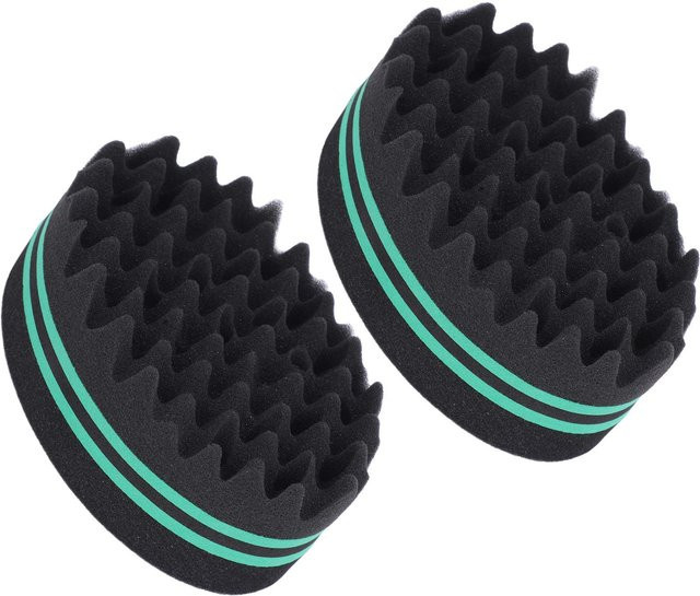 Koogeelife Haarwellenbürste mit Schwammbürste und Kamm, 2 Stück, Schwarz - Bild 1