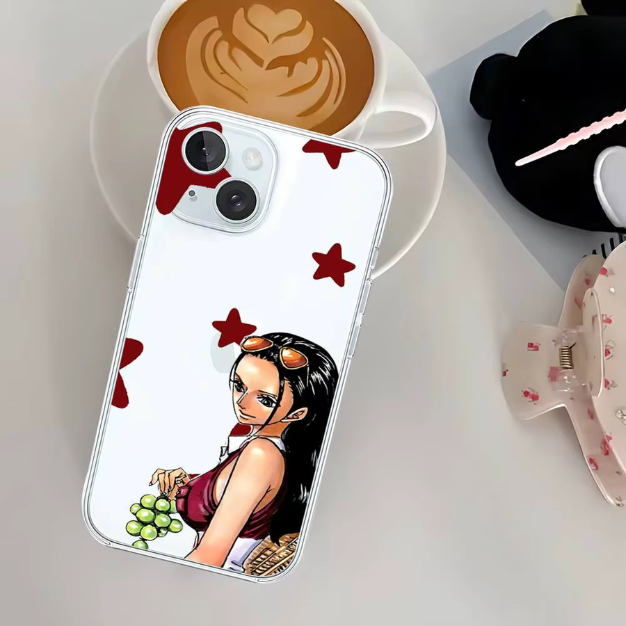 ONE PIECE Nico Robin Handyhülle Transparent für iPhone 11 bis iPhone 17 Pro Max - Bild 2