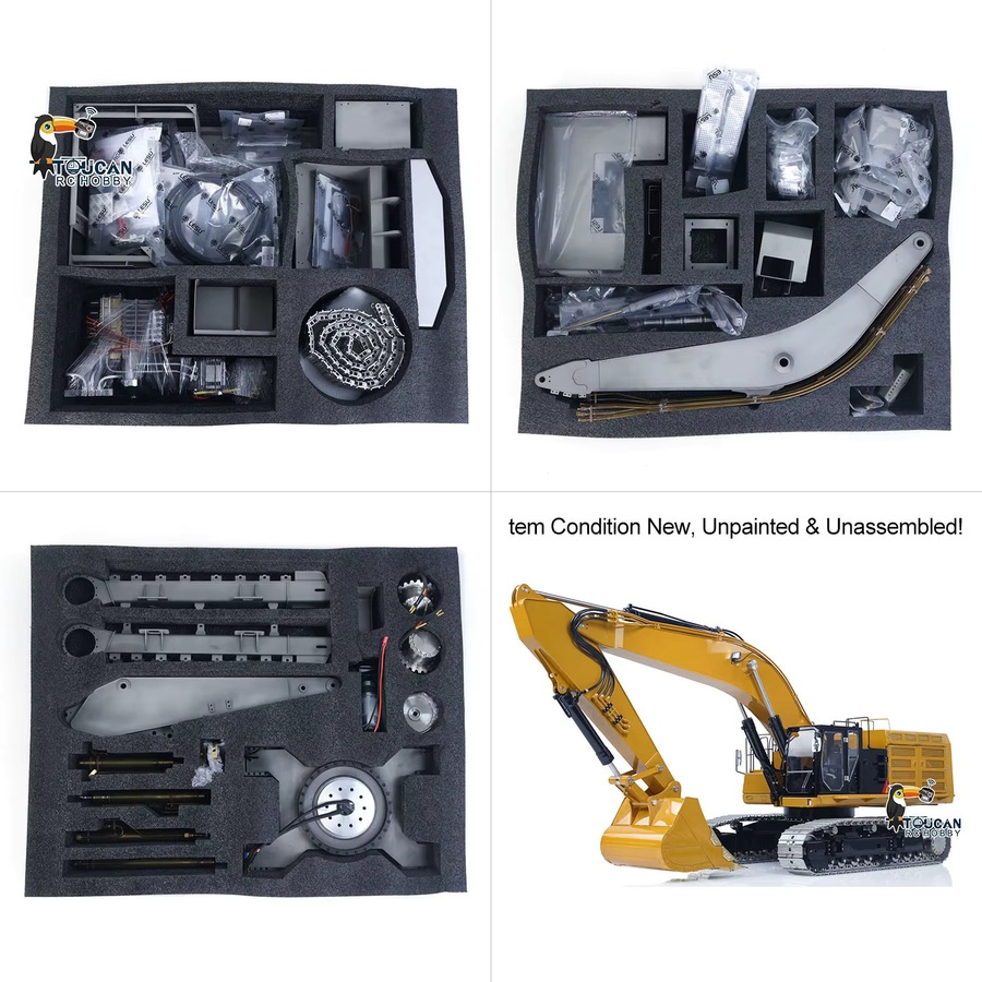 LESU Hydraulikbagger, Baufahrzeug, 1:14, Metall - Bild 1