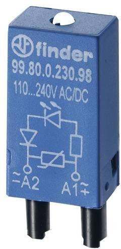 Finder Steckmodul mit Varistor und LED-Anzeige in Blau und Grün 99.80.0.060.98 - Bild 1