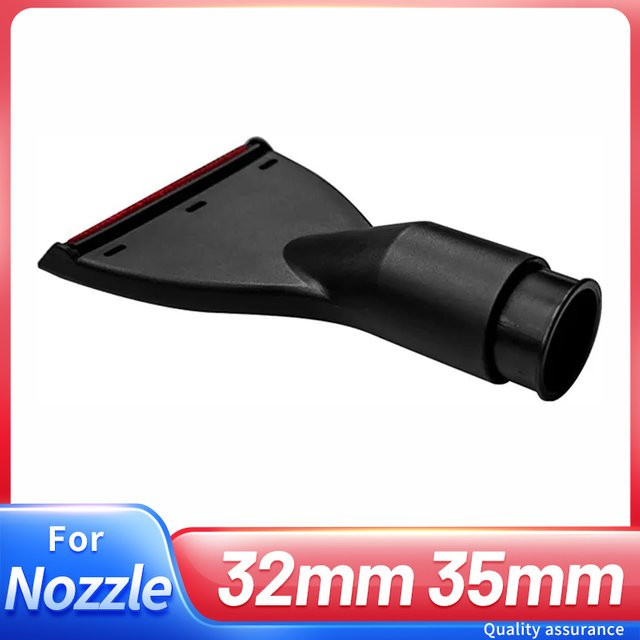 Flache Saugspitze mit Pinseladapter für Karcher Staubsauger und Kehrmaschinen, Schwarz, Durchmesser: 35 mm - Bild 1