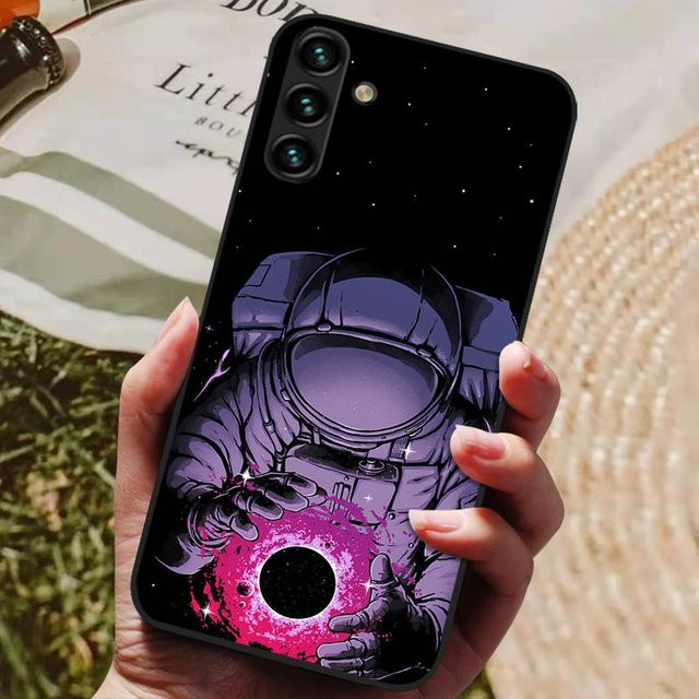 Samsung Galaxy A34 5G Silikon Handyhülle mit Stoßfänger-Schutz in Schwarz und Multicolour - Bild 1