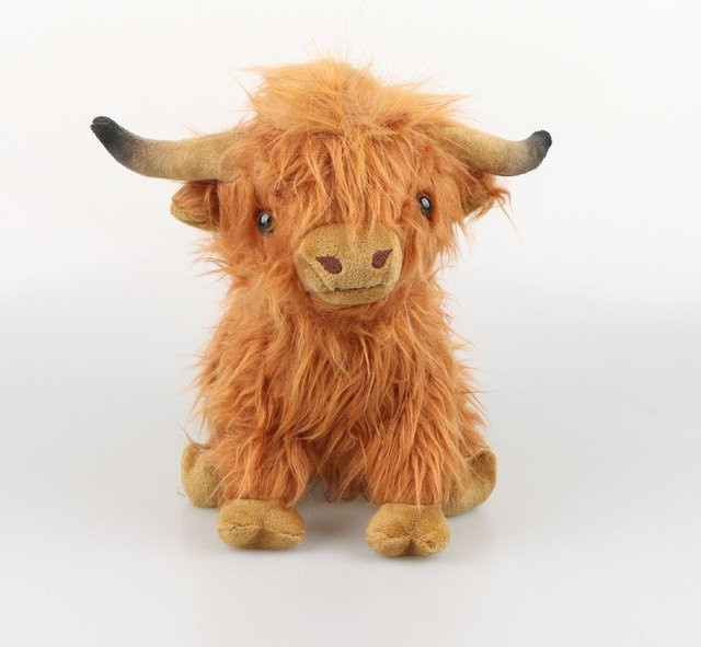 LY Toys Highland Cow, Plüschpuppe, braun - Bild 1