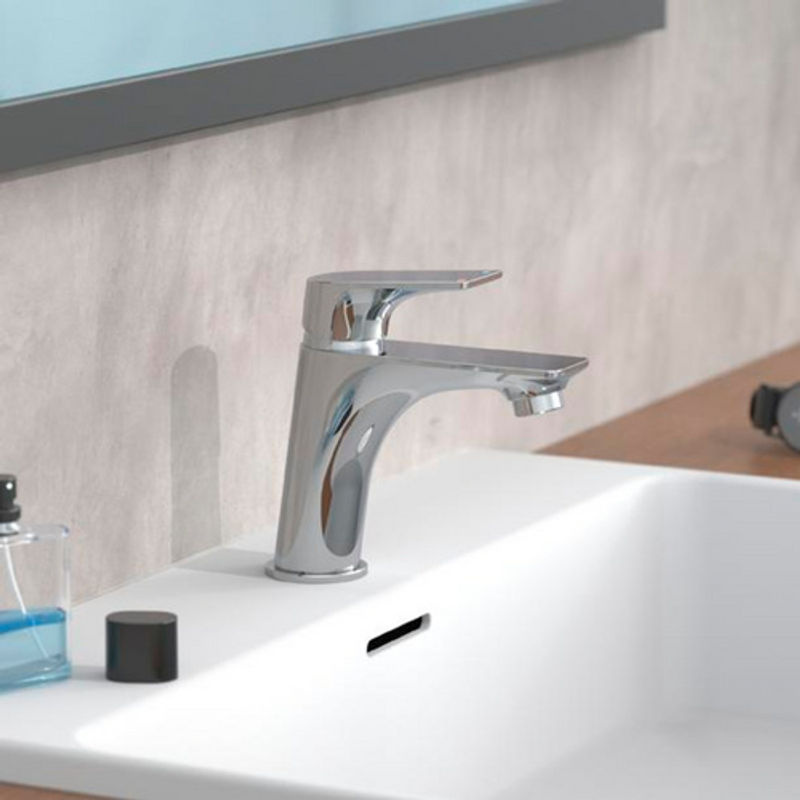 Schütte Waschtischarmatur Boston Einhebelmischer Chrom Silber mit Pop-up-Abfluss und Wassersparfunktion - Bild 6