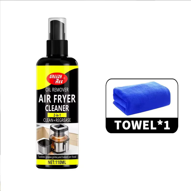 Greedy Tree Heißluftfritteusen-Reinigungsspray Schwarz, 110 ml 2-in-1 Reinigen und Entfetten zur Entfernung von Fett, Schmutz und Eingebranntem - Bild 4