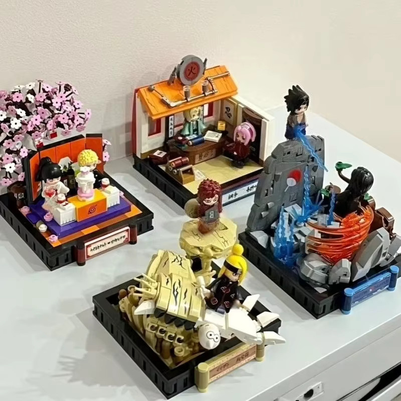 Keeppley Naruto Anime Bausteine Set mit Uchiha Sasuke, Gaara, Tsunade und Haruno Sakura in Mehrfarbig - Bild 1