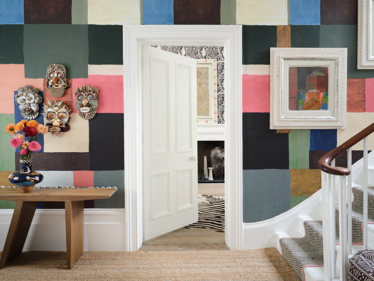 Mindthegap Tapete Read The Room in Blau und Multicolour mit geometrischem und abstraktem Design - Bild 3