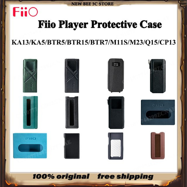Fiio Schutzhülle aus PU in Schwarz passend für KA13 KA5 JM21 M21 M23 BTR5 BTR15 BTR7 M11S Q15 CP13 QX13 SK-RR11 SK-ECHOMINI - Bild 1