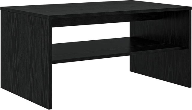 vidaXL Couchtisch modern in Schwarz und Eichen-Optik aus Holzwerkstoff, B/T/H: 80 x 50 x 40 cm - Bild 1