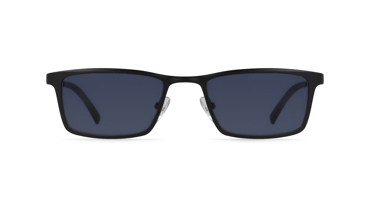 Fielmann OPH 9916 Jugend-Sonnenbrille, Vollrand, Quadratisch, Edelstahl, Schwarz, Grau, Unisex - Bild 1