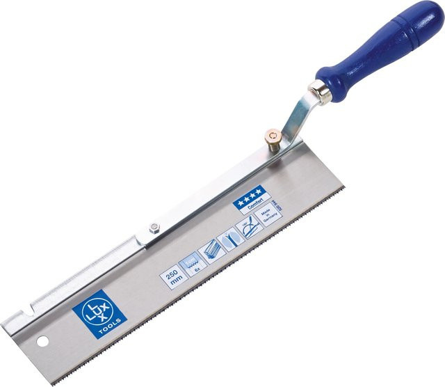 LUX-TOOLS Feinsäge umlegbar in Silber - Bild 1