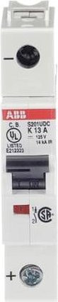 ABB S201UDC-K13 Leitungsschutzschalter 13A 60V Grau - Bild 1