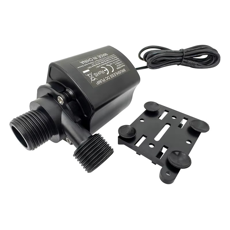 xmshxltd Mini bürstenlose Wasserpumpe mit Filter DC12V 800L/H, Farbe: Schwarz - Bild 2