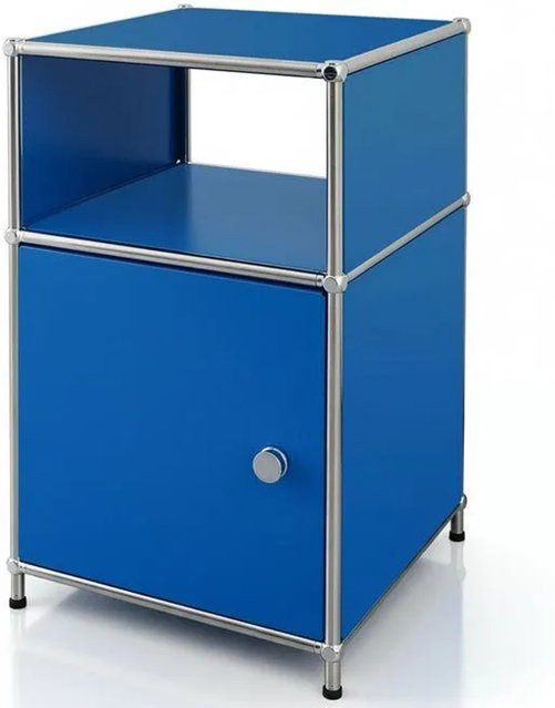 Floordirekt Metallregal Concept Epure MK-040 in Blau mit 3 Ebenen, B/T/H: 40 x 40 x 65 cm - Bild 1