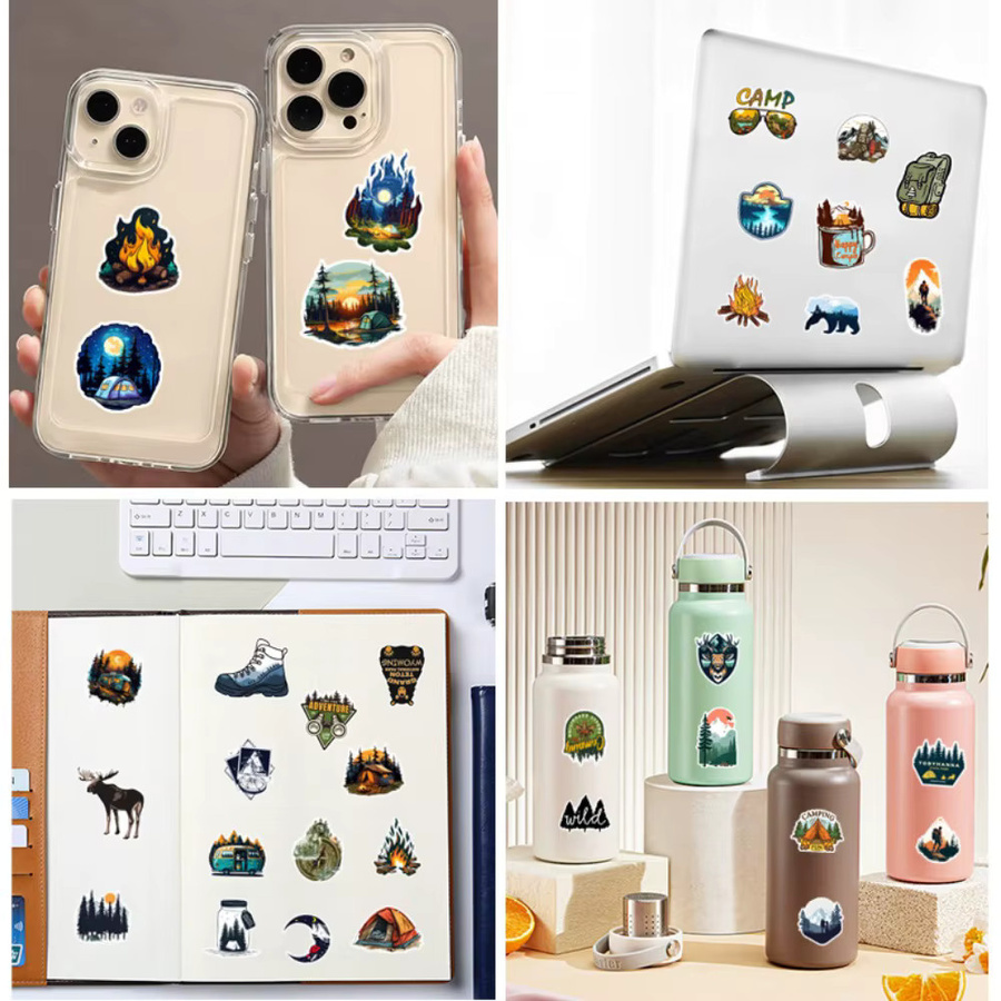 Gemischte Graffiti Aufkleber für Outdoor und Camping in Multicolor für DIY Telefon Laptop Skateboard und Helm - Bild 3