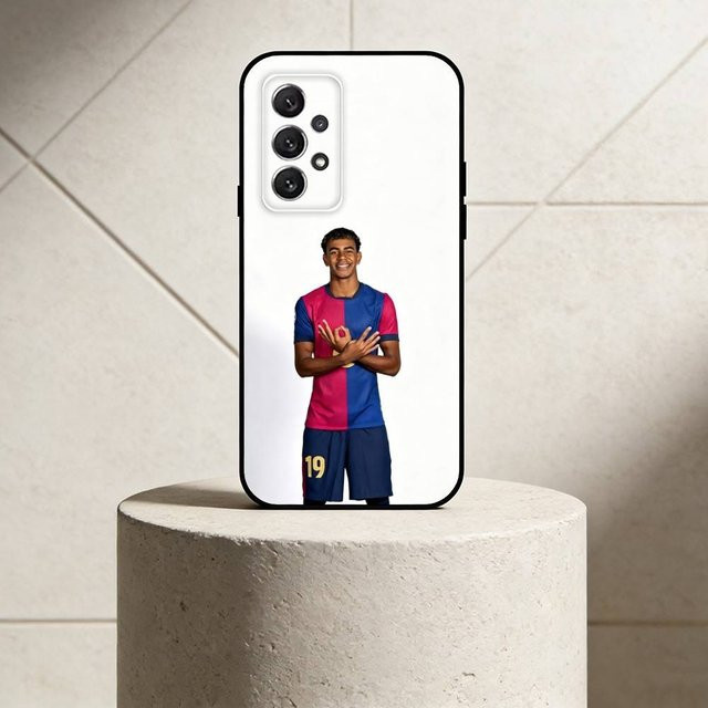 Lamine Yamal Handyhülle für Samsung Galaxy S25 S24 S23 S22 S21 S20 S10 S9 S30 Ultra Plus Lite in Schwarz - Bild 1