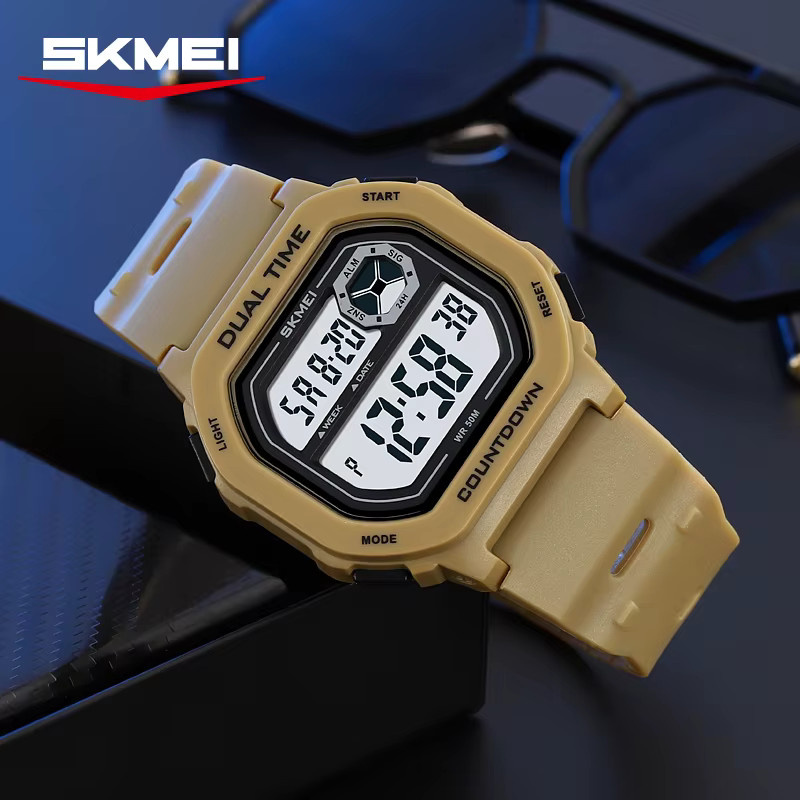 SKMEI Digitaluhr, Chronograph, Kunststoff, Schwarz, Herren - Bild 2