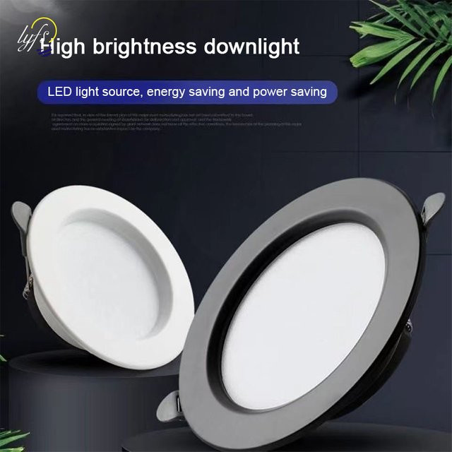 Moderne LED-Deckenleuchte von lyfs in Weiß für Wohnzimmer, Schlafzimmer, Küche und Flur - Bild 1